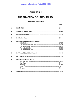 the function of labour law