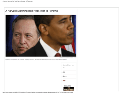A Harvard Lightning Rod Finds Path to Renewal