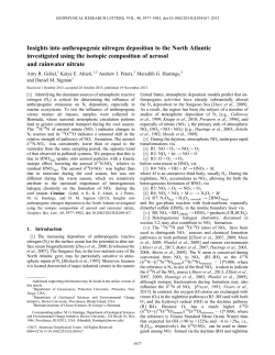 Insights into anthropogenic nitrogen deposition to the North Atlantic