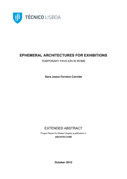 ephemeral architectures for exhibitions