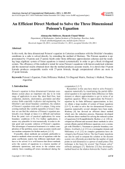 An Efficient Direct Method to Solve the Three Dimensional Poisson`s