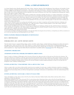 cuba: a certain romance