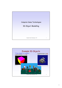3D Object Modelling