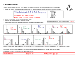 6.3B Binomial Graphing Activity (ANSWER KEY)
