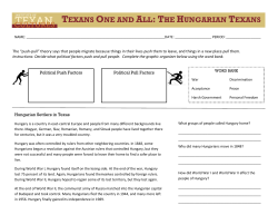 texans one and all: the hungarian texans