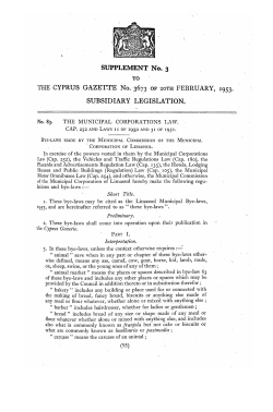 83/1953 The Limassol Municipal Bye-laws, E.E. &Pi;&alpha;&rho;.&Iota;&Iota;&Iota;(1)