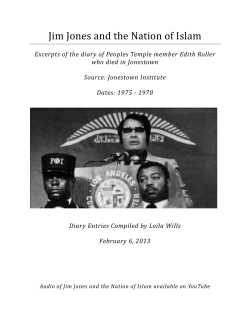 Jim Jones and the Nation of Islam