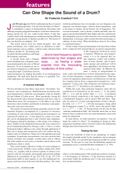 features - The Institute of Mathematics and its Applications