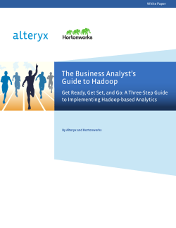 The Business Analyst`s Guide to Hadoop