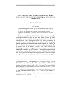 schuette v. coalition to defend affirmative action