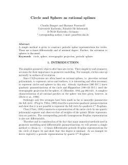Circle and Sphere as rational splines