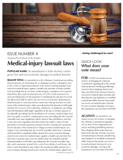 Medical-injury lawsuit laws