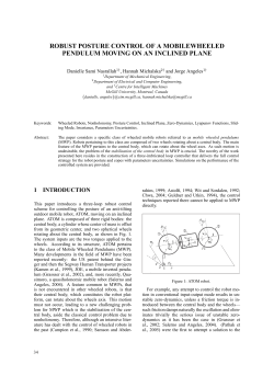 robust posture control of a mobilewheeled pendulum moving on an