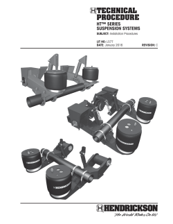 HT Suspension Installation Procedures