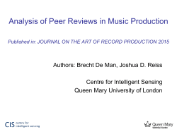 slides - Centre for Intelligent Sensing