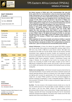 TPS Eastern Africa Limited (TPSEAL)
