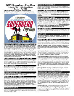 OMC Superhero Fun Run - Ozarks Medical Center