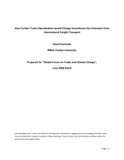 How Further Trade Liberalization would Change