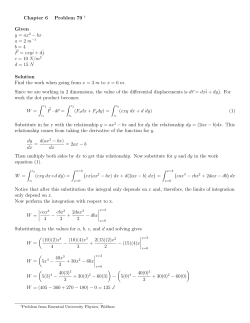 Chapter 6 Problem 79 &dagger; Given y = ax 2