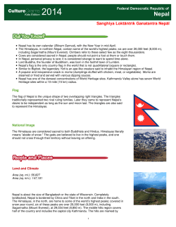 Nepal - Burnet Middle School