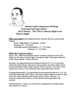 Martin Luther King Essay Writing