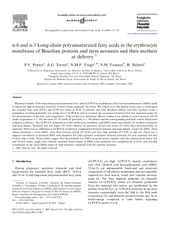 n-6 and n-3 Long-chain polyunsaturated fatty acids - Arca