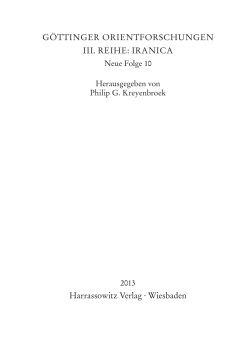 Kreyenbroek,Teachers and Teachings in the Good Religion