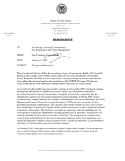 Chromium Moratorium is Lifted