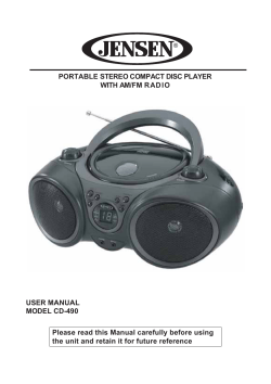 portable stereo compact disc player