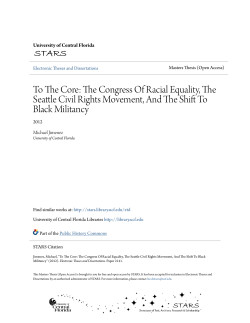 To The Core: The Congress Of Racial Equality, The Seattle