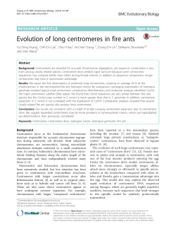 Evolution of long centromeres in fire ants