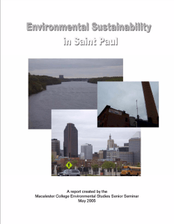 Environmental Sustainability in St. Paul