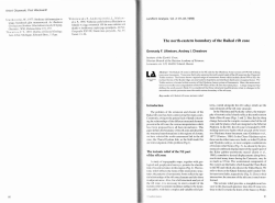 The north-eastern boundary of the Baikal rift zone