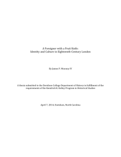 Identity and Culture in Eighteenth
