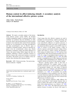 Human content in affect-inducing stimuli