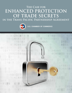 EnhanCEd ProTECTion of TradE SECrETS