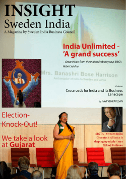 Sweden India - GU School of Executive Education