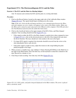 (ECG) and the Pulse