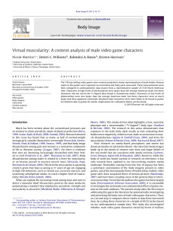 Virtual muscularity: A content analysis of male