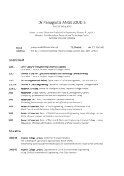 CV - Imperial College London