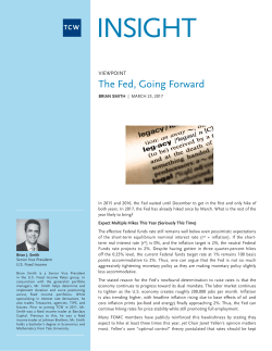 The Fed, Going Forward