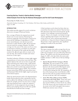 Katrina Media Coverage 081806