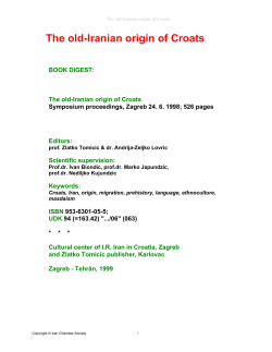 The old-Iranian origin of Croats