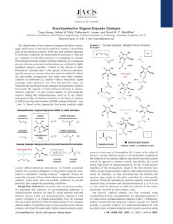 Enantioselective Organo