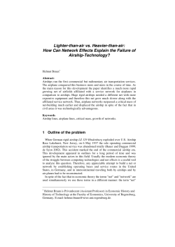 Lighter-than-air vs. Heavier-than-air