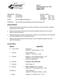 HIS 112 American History from 1865 Course