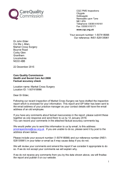 Factual accuracy comments log for the draft report