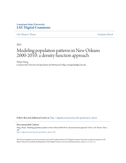 Modeling population patterns in New Orleans 2000