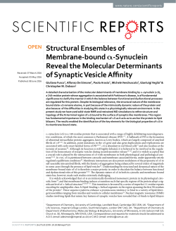 Structural Ensembles of Membrane-bound &alpha;