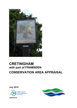 Cretingham Conservation Area Appraisal July 2012